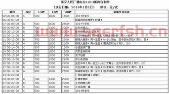 南宁电视台节目表
